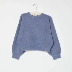 Port Northampton WOMAN Atelier Delphine Balloon Sleeve Sweater - Slate