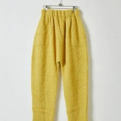 Port Northampton Atelier Delphine Kiri Pant In Boucle Alpaca - Corn