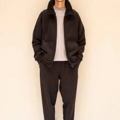 Port Northampton Jackman GG Sweat Boa Collar - Black