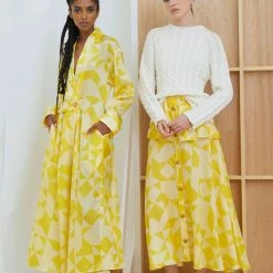 Port Northampton Atelier Delphine Saskia Skirt - Mid Century Print