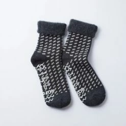 Port Northampton MAN Rototo Comfy Room Socks - Bird's Eye Charcoal