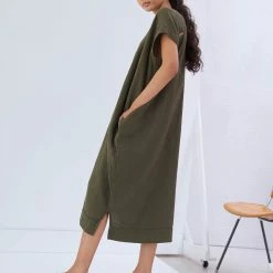 Port Northampton WOMAN Atelier Delphine Crescent Dress Long - Ballad Blue