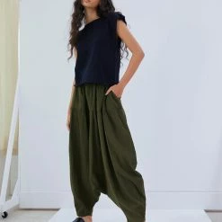 Port Northampton Atelier Delphine Michi Pant - Hunter Green