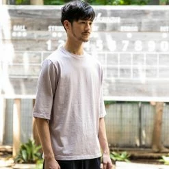 Port Northampton Jackman 1/2 Sleeve Tee Shirt - Mist Purple