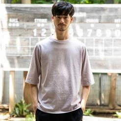 Port Northampton Jackman 1/2 Sleeve Tee Shirt - Mist Purple