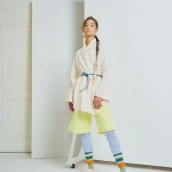 Port Northampton WOMAN Atelier Delphine Ribbed Legging - Blue Mango