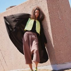 Port Northampton Atelier Delphine Raina Pant - 5 Layer Gauze - Baked Coral WOMAN