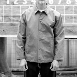 Port Northampton Jackman Back-nep Coach Jacket - Khaki Green