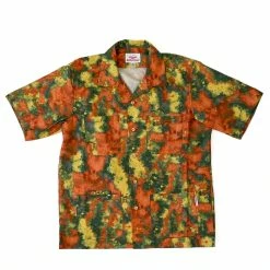 Port Northampton Battenwear 5-Pocket Island Shirt - Orange Camo Floral
