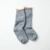Port Northampton Rototo Double Face Crew Socks - Blue/brown MAN