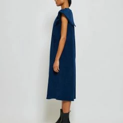 Port Northampton Atelier Delphine Cacie Corduroy Dress WOMAN