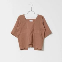 Port Northampton WOMAN Atelier Delphine Block Top - Baked Coral