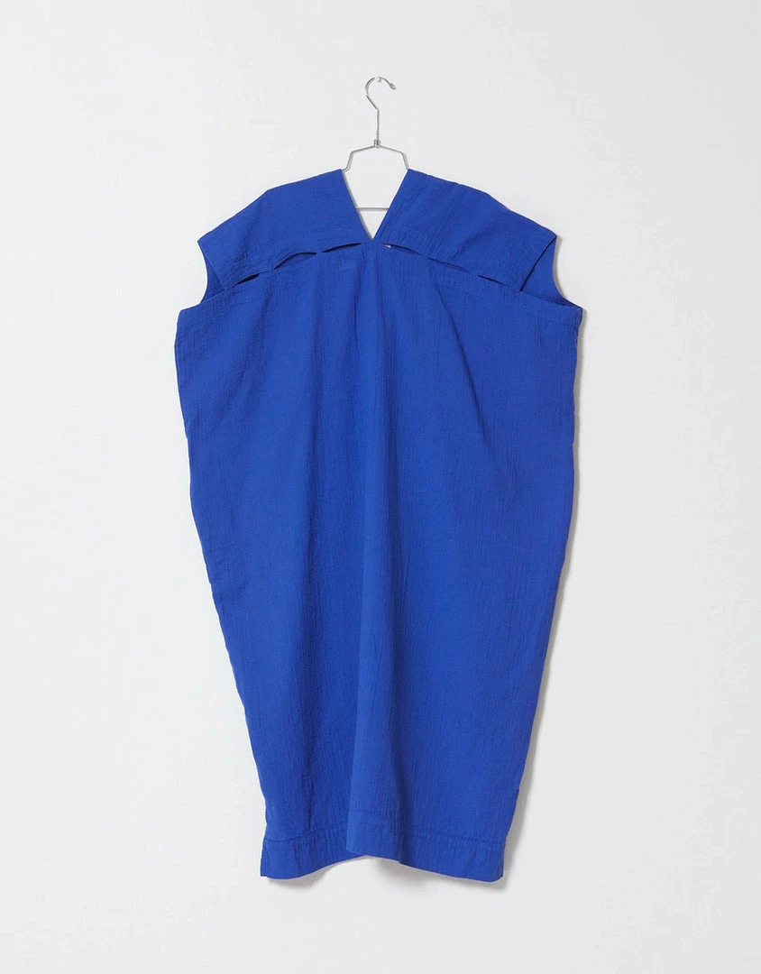 Port Northampton Atelier Delphine Crescent Dress Long - Majorelle Blue WOMAN