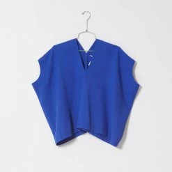 Port Northampton Atelier Delphine Celeste Top - Majorelle Blue