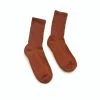 Port Northampton American Trench Retro Solid Sock - Rust