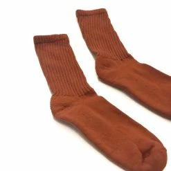 Port Northampton American Trench Retro Solid Sock - Rust