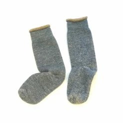 Port Northampton Rototo Double Face Crew Socks - Blue/brown MAN