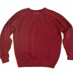 Port Northampton Jungmaven Women's Bonfire Raglan Sweatshirt - Cherry Red