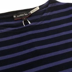 Port Northampton Armor Lux Heritage 3/4 Sleeve - Seal Blue/Lapis Blue WOMAN