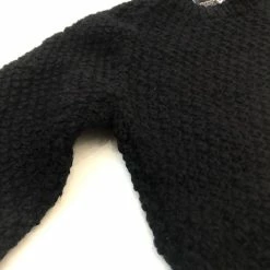 Port Northampton Chamula Double Rice Grain Pullover - Black