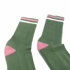 Port Northampton MAN American Trench Kennedy Sock - Light Green / Pink
