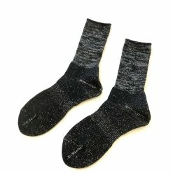 Port Northampton Rototo Washi Pile Crew Socks - Black MAN
