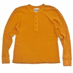 Port Northampton Jungmaven Thermal Henley - Mango Mojito