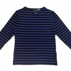 Port Northampton Armor Lux Heritage 3/4 Sleeve - Seal Blue/Lapis Blue WOMAN