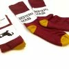 Port Northampton American Trench X Bestern Massachusetts Socks - Maroon / Gold