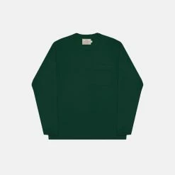 Port Northampton Dehen Heavy Duty Long Sleeve Pocket Tee - Pine