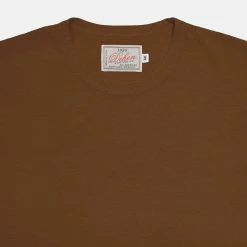 Port Northampton MAN Dehen Heavy Duty Long Sleeve Pocket Tee - Whiskey