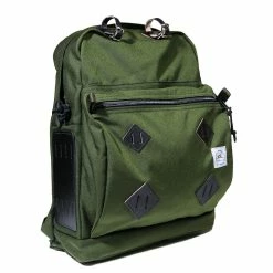 Port Northampton Epperson Mountaineering Day Pack + Leather Patch - Moss/black