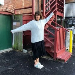 Port Northampton Atelier Delphine Tere Sweater - Watery Sky WOMAN