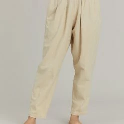 Port Northampton Black Crane Carpenter Pants - Cotton Flannel WOMAN