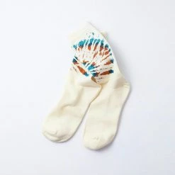 Port Northampton Rototo Tie Dye Pattern Crew Sock