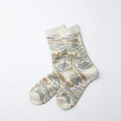 Port Northampton Rototo Pile Camo Crew Socks - Pastel MAN
