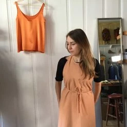 Port Northampton Baserange Apron Dress - Peach/small