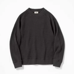 Port Northampton Jackman Waffle Midneck - Ink Black