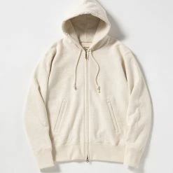 Port Northampton Jackman GG Sweat Parka - Ecru