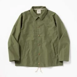 Port Northampton Jackman Back-nep Coach Jacket - Khaki Green