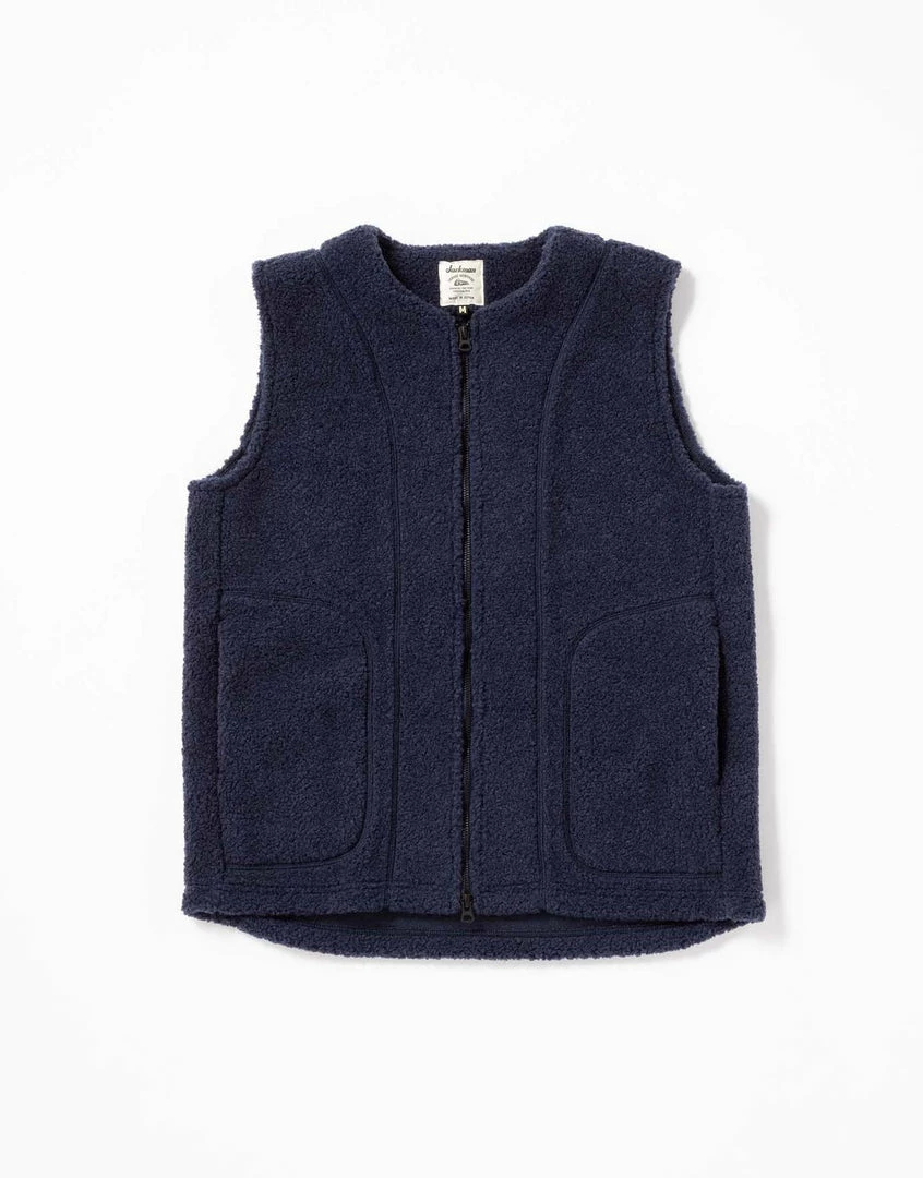 Buy π Port Northampton Jackman Boa Zip Vest - Navy β 1 Port Northampton Jackman Boa Zip Vest - Navy