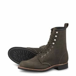 Port Northampton Women's Red Wing Silversmith - Pewter Rough Out Leather WOMAN