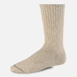 Port Northampton Red Wing Cotton Ragg Overdyed Socks - Cream / Coffee MAN