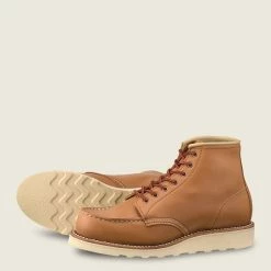 Port Northampton Women's Red Wing 6" Moc Toe - Tan Boundary Leather WOMAN