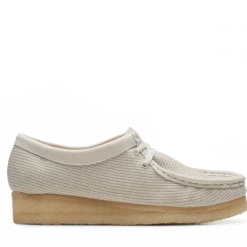 Port Northampton WOMAN Women's Clarks Wallabee - Off White Textile