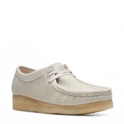 Port Northampton WOMAN Women's Clarks Wallabee - Off White Textile