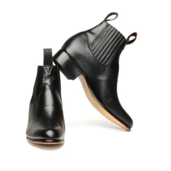 Port Northampton Women's Chamula Botin Charro - Negro