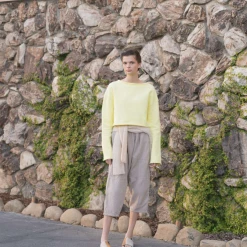 Port Northampton Atelier Delphine Kiko Pant - Stone X-small WOMAN