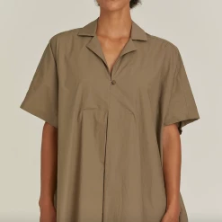 Port Northampton Black Crane Kite Dress - Clay WOMAN