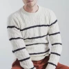 Port Northampton Armor Lux Striped Cable Sweater MAN